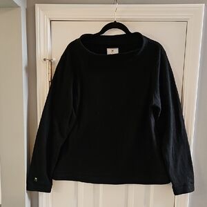 Dudley Stephens Black Fleece Sweater